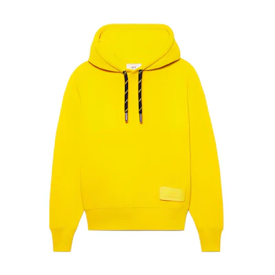 AMI PARIS SS22 Yellow Logo Patch Hoodie Unisex Couples' Wear USW206-749700
