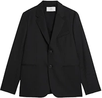 AMI Paris SS23 Black Solid Single-Breasted Long Sleeve Blazer. HBV003PL0012-001 AMI Paris SS23 Black Solid Single-Breasted Long Sleeve Blazer. HBV003PL0012-001
