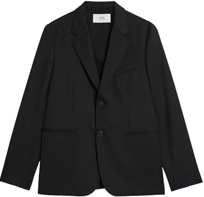 AMI Paris SS23 黑色单排扣长袖西装外套 HBV003PL0012-001 Order AMI Paris SS23 黑色单排扣长袖西装外套 HBV003PL0012-001