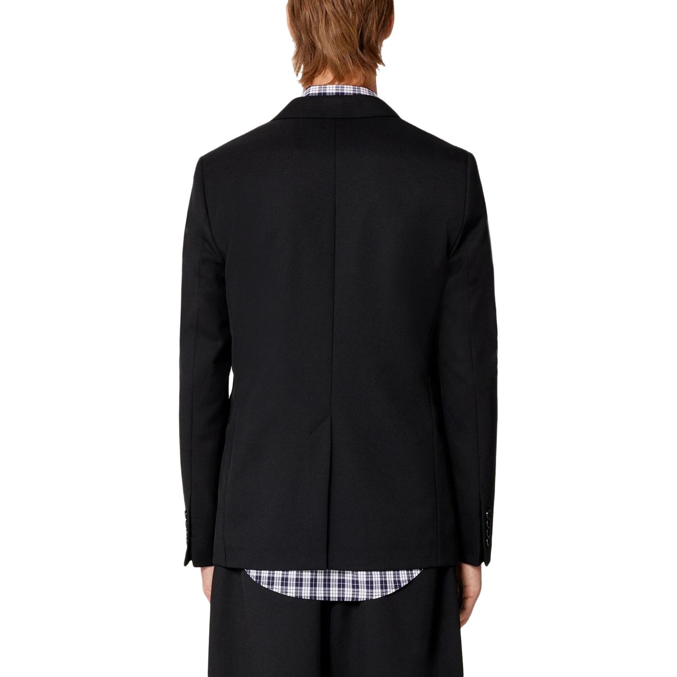 AMI Paris SS23  Black Solid Single-Breasted Long Sleeve Blazer. HBV003PL0012-001 圖 4