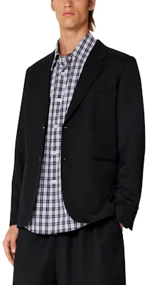AMI Paris SS23 黑色单排扣长袖西装外套 HBV003PL0012-001 Purchase AMI Paris SS23 黑色单排扣长袖西装外套 HBV003PL0012-001