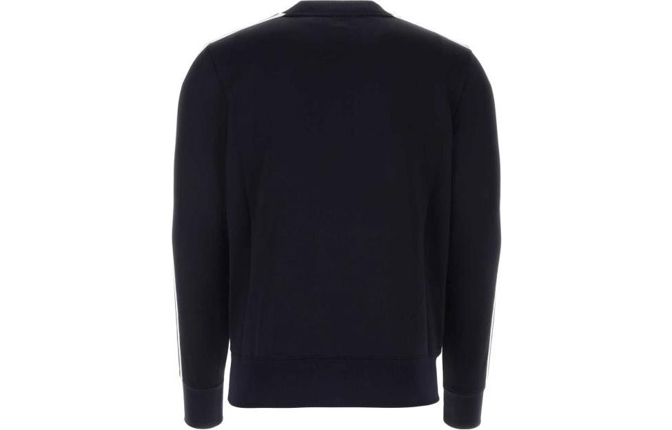 Lookbook AMI PARIS SS23 藍色條紋logo印花圓領休閒長袖上衣. HSW018JE0005-491