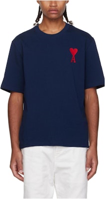 AMI PARIS SS23 心型刺繡圓領T恤 海軍藍 SPEUTS022726-410 Order AMI PARIS SS23 心型刺繡圓領T恤 海軍藍 SPEUTS022726-410