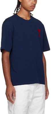 AMI PARIS SS23 心型刺繡圓領T恤 海軍藍 SPEUTS022726-410 Purchase AMI PARIS SS23 心型刺繡圓領T恤 海軍藍 SPEUTS022726-410