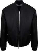 AMI PARIS SS23 Black Solid Color Bomber Jacket HJK023274-001 AMI PARIS SS23 Black Solid Color Bomber Jacket HJK023274-001