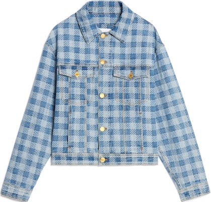 AMI PARIS SS23 藍色格紋領長袖外套 男女通用 UJK204DE0010-448 Order AMI PARIS SS23 藍色格紋領長袖外套 男女通用 UJK204DE0010-448