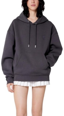 Sudadera con Capucha Unisex Corazón AMI PARIS SS23 Blanco Gris. USW212740-081 Lookbook Sudadera con Capucha Unisex Corazón AMI PARIS SS23 Blanco Gris. USW212740-081