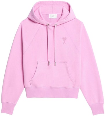 Sudadera con Capucha Unisex Rosa AMI PARIS SS23 con Bordado de Corazón USW204747-663 Order Sudadera con Capucha Unisex Rosa AMI PARIS SS23 con Bordado de Corazón USW204747-663