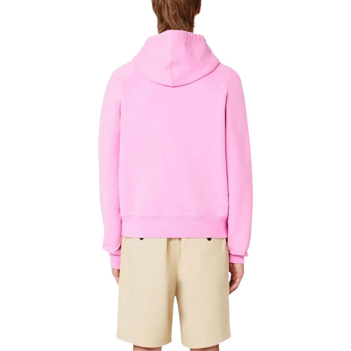 Shop Sudadera con Capucha Unisex Rosa AMI PARIS SS23 con Bordado de Corazón USW204747-663