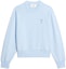 Buy Sudadera Unisex AMI PARIS SS23 Azul Cielo con Bordado de Corazón de Algodón USW004747-464