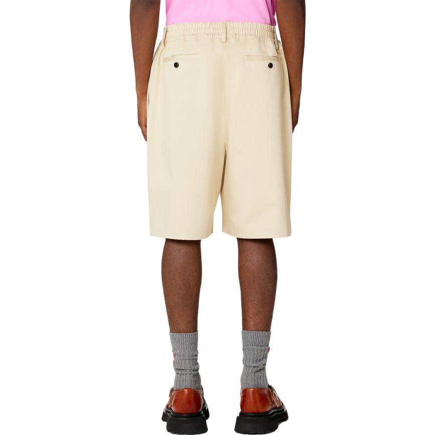 Purchase AMI Paris SS23 素色彈性腰圍休閒短褲 男款 香草色 HSO302CO00091-709