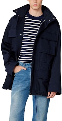 AMI Paris SS23 素色立領外套 深藍色 HJK304CO0009-491 Shop AMI Paris SS23 素色立領外套 深藍色 HJK304CO0009-491