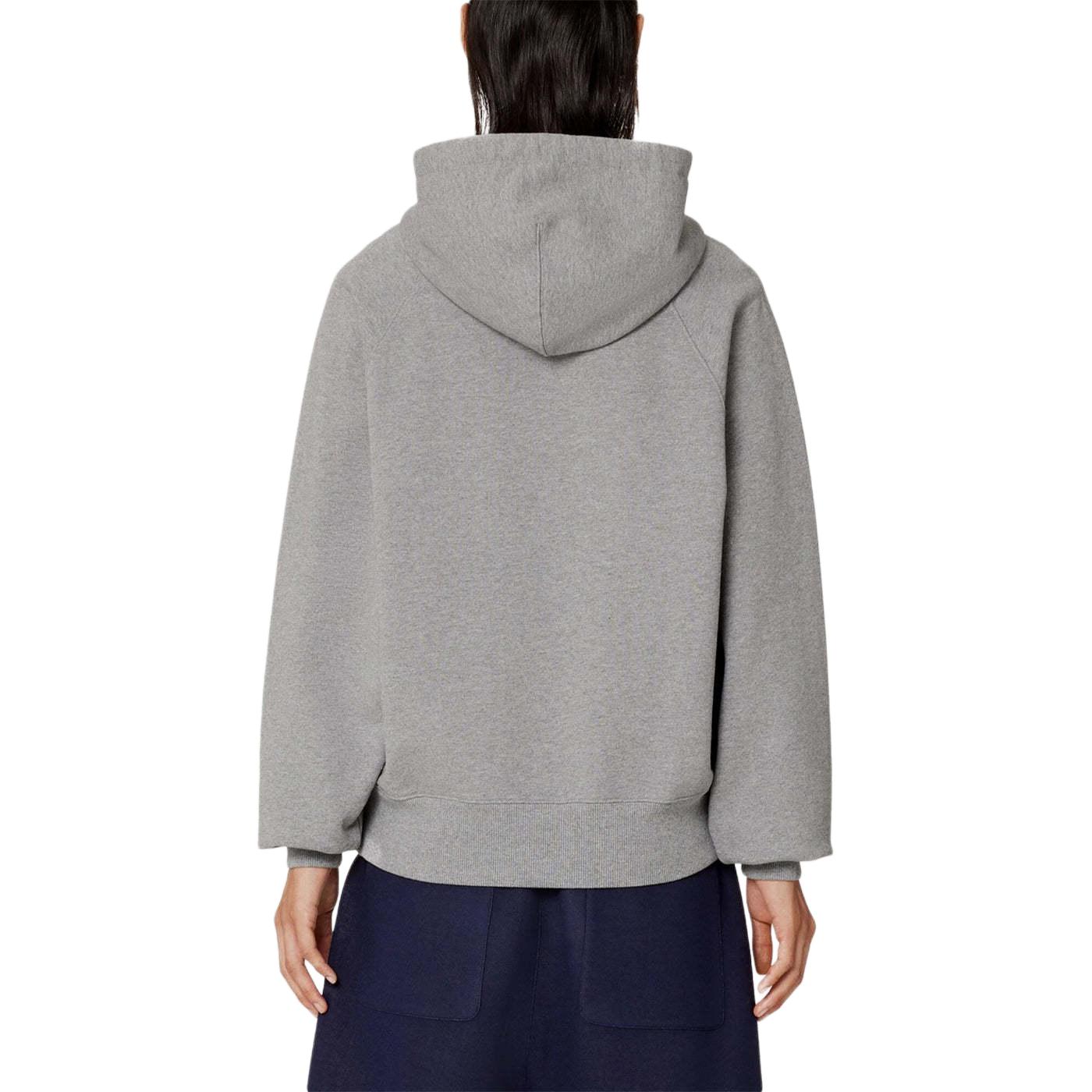 AMI Paris SS23 Solid Logo Embroidered Grey Hoodie  Casual Wear. USW204747-501 圖 5