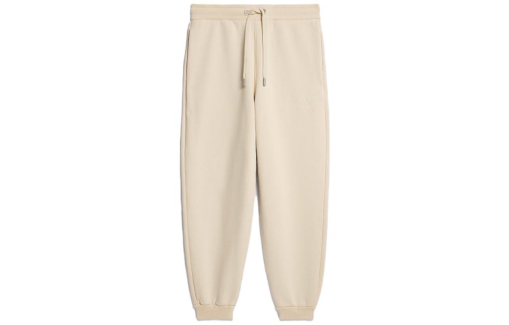 AMI Paris SS23 Unisex Vanilla Straight-Leg Casual Pants. UTR204747-714