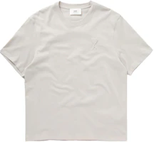 AMI PARIS SS24 3D Heart Crewneck Unisex Cotton T-Shirt Off-White UTS025726193 AMI PARIS SS24 3D Heart Crewneck Unisex Cotton T-Shirt Off-White UTS025726193