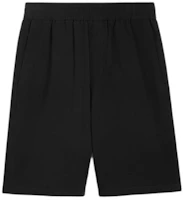 Order AMI Paris SS24 Black Solid Casual Elastic Waist Shorts. HSO306CO0062-001