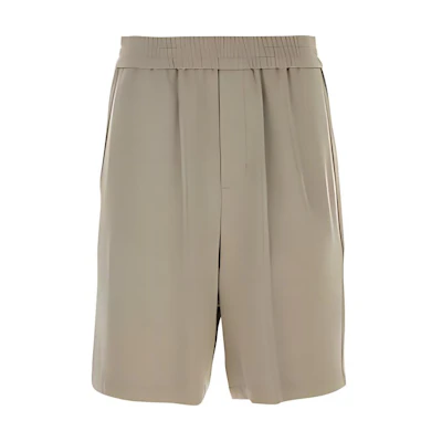AMI Paris SS24 Gray Casual Elastic Waist Pocket Shorts HSO306VI00072811