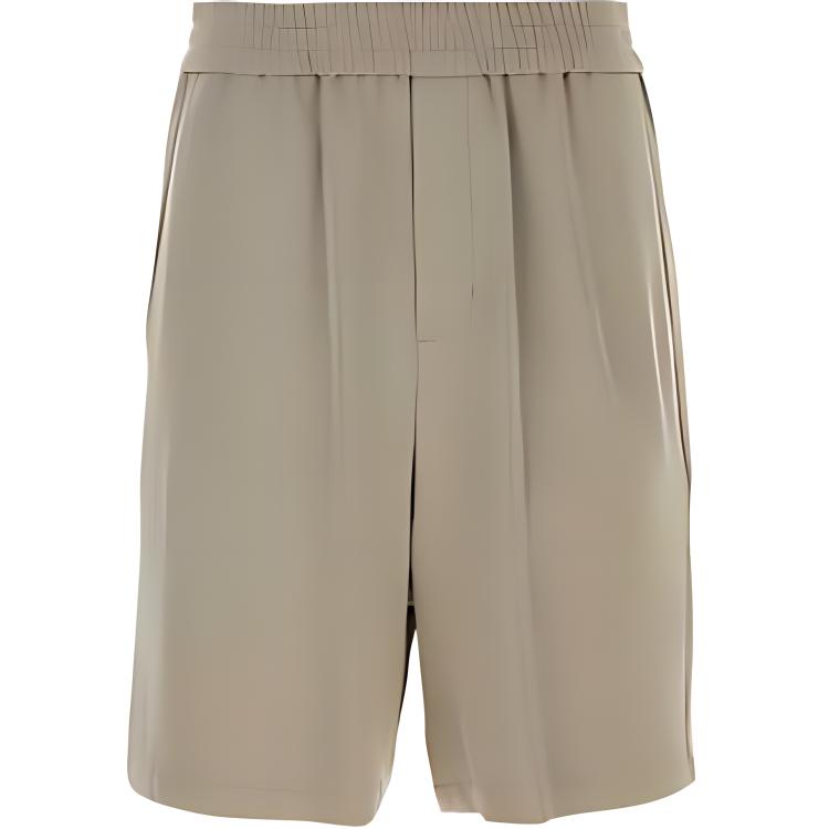 Order AMI Paris SS24 灰色休閒彈性腰帶口袋短褲 HSO306VI00072811