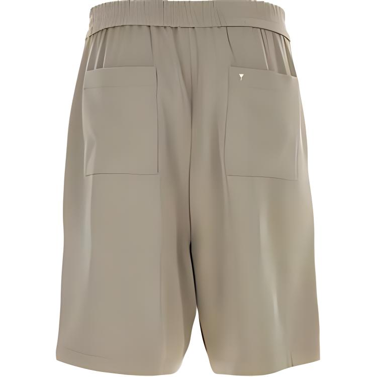 Lookbook AMI Paris SS24 灰色休閒彈性腰帶口袋短褲 HSO306VI00072811