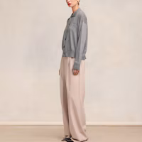 Purchase AMI Paris SS24 Grey Merino Wool Cardigan with Heart Embroidery Unisex UKC042KN0039-055
