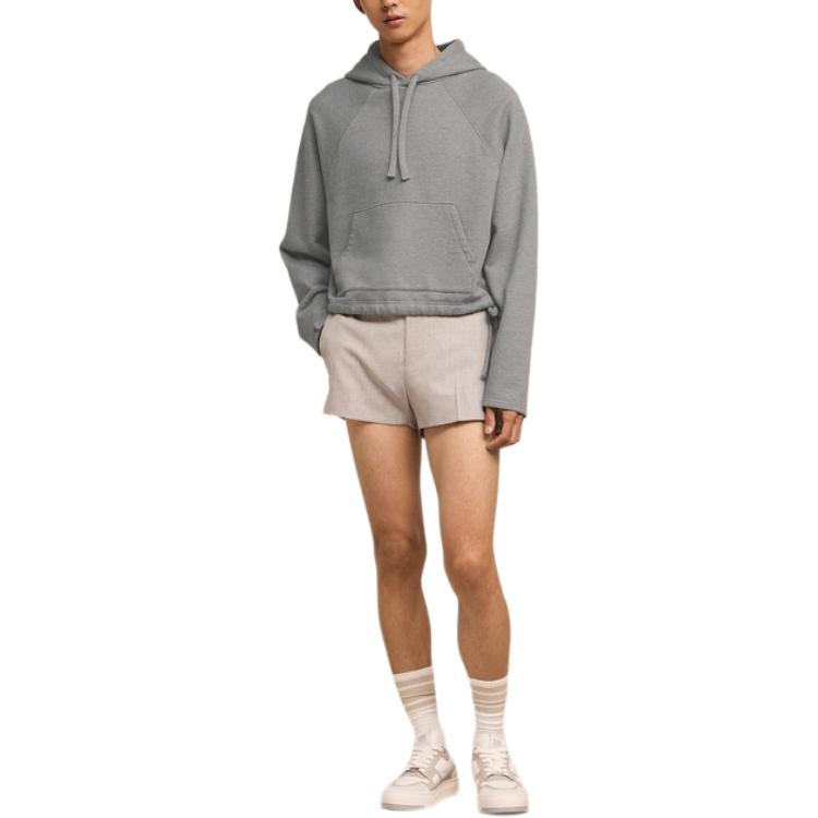 AMI Paris SS24 Heart Logo Pullover Hoodie Unisex - Ash Grey. USW226730-055 圖 3