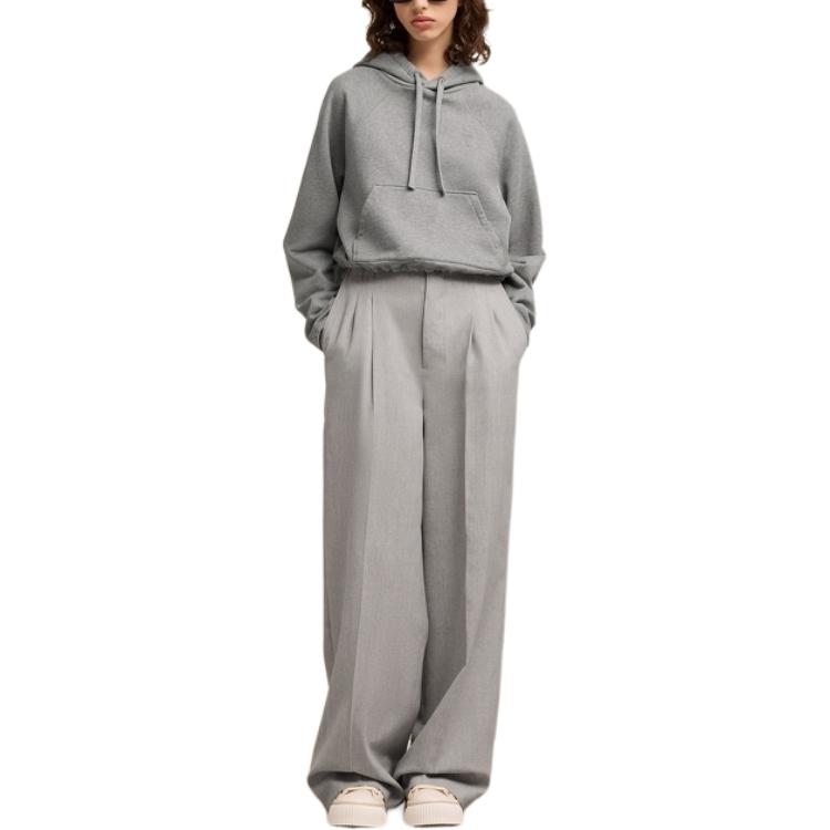 AMI Paris SS24 Heart Logo Pullover Hoodie Unisex - Ash Grey. USW226730-055 圖 5