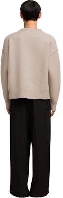 AMI Paris SS24 愛心美利奴羊毛開衫 淺米色 男女款毛衣 UKC006018-2713 Shop AMI Paris SS24 愛心美利奴羊毛開衫 淺米色 男女款毛衣 UKC006018-2713