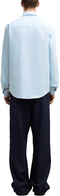 AMI Paris SS24 男士單排扣寬鬆版長袖襯衫 天空藍 BFUSH063CO0031-BLUE Shop AMI Paris SS24 男士單排扣寬鬆版長袖襯衫 天空藍 BFUSH063CO0031-BLUE