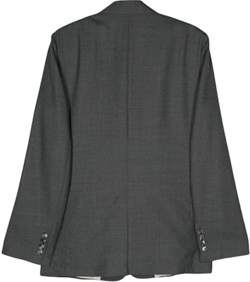 AMI Paris SS24 Blazer Single-Breasted Split-Back Abu Muda HBV007WV0043-HEATHER GREY Lookbook AMI Paris SS24 Blazer Single-Breasted Split-Back Abu Muda HBV007WV0043-HEATHER GREY