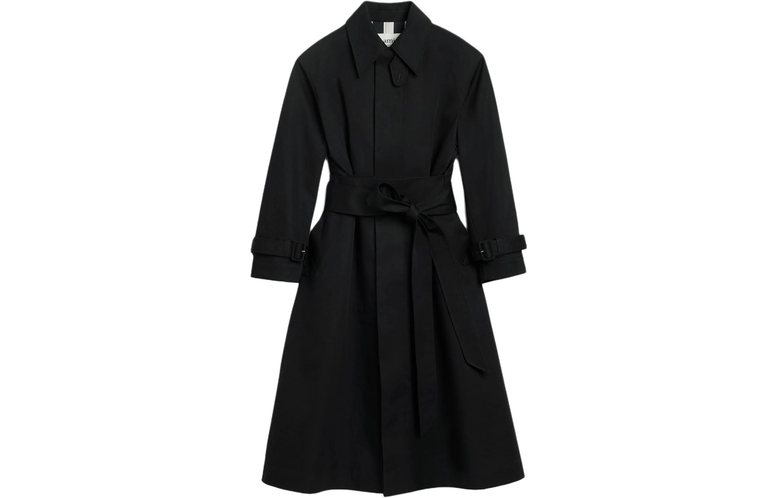 AMI PARIS SS24 Solid Color Pocket Jacket Black Unisex UJK504CO0061001