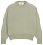 Buy AMI PARIS SS24 Suéter Unisex Crewneck Verde Salvia con Parche de Corazón. UKS042KN0039-366