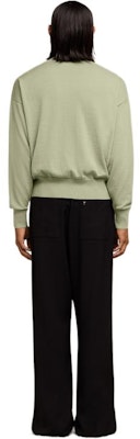 AMI PARIS SS24 Suéter Unisex Crewneck Verde Salvia con Parche de Corazón. UKS042KN0039-366 Shop AMI PARIS SS24 Suéter Unisex Crewneck Verde Salvia con Parche de Corazón. UKS042KN0039-366