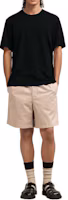 Shop AMI Paris SS24 男女同款黑心Logo棉質短袖T恤 UTS025726-001