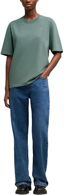 AMI PARIS SS24 Unisex Cotton Crewneck Tee Short Sleeve Light Green UTS040JE0090-GREEN Lookbook AMI PARIS SS24 Unisex Cotton Crewneck Tee Short Sleeve Light Green UTS040JE0090-GREEN