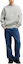 Shop AMI PARIS SS24 男女同款圓領大學T薄霧灰 - 舒適寬鬆版型 USW027749-GREY