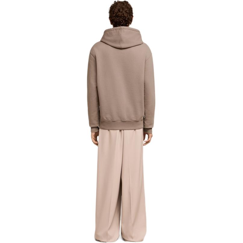 AMI PARIS SS24 Unisex Heart Embroidered Pullover Hoodie Light Gray Beige USW203730-2811 圖 5