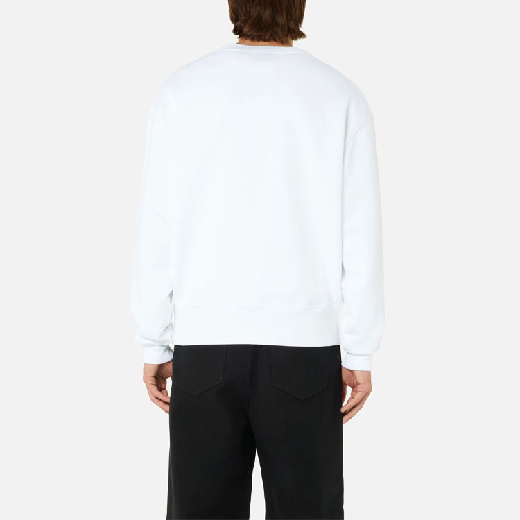 AMI PARIS Surprised Face Logo Crewneck Sweatshirt Unisex White. SPEH21J905-747100 圖 4