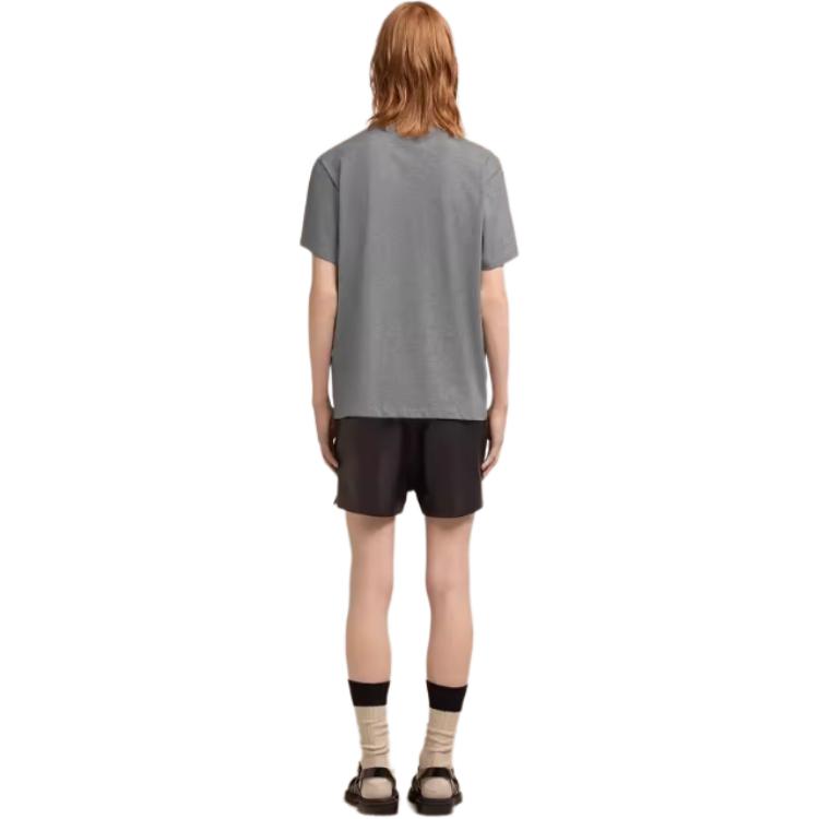 Shop Baju-T Uniseks AMI PARIS Cotton Crewneck dengan Sulaman Hati. UTS003724-055