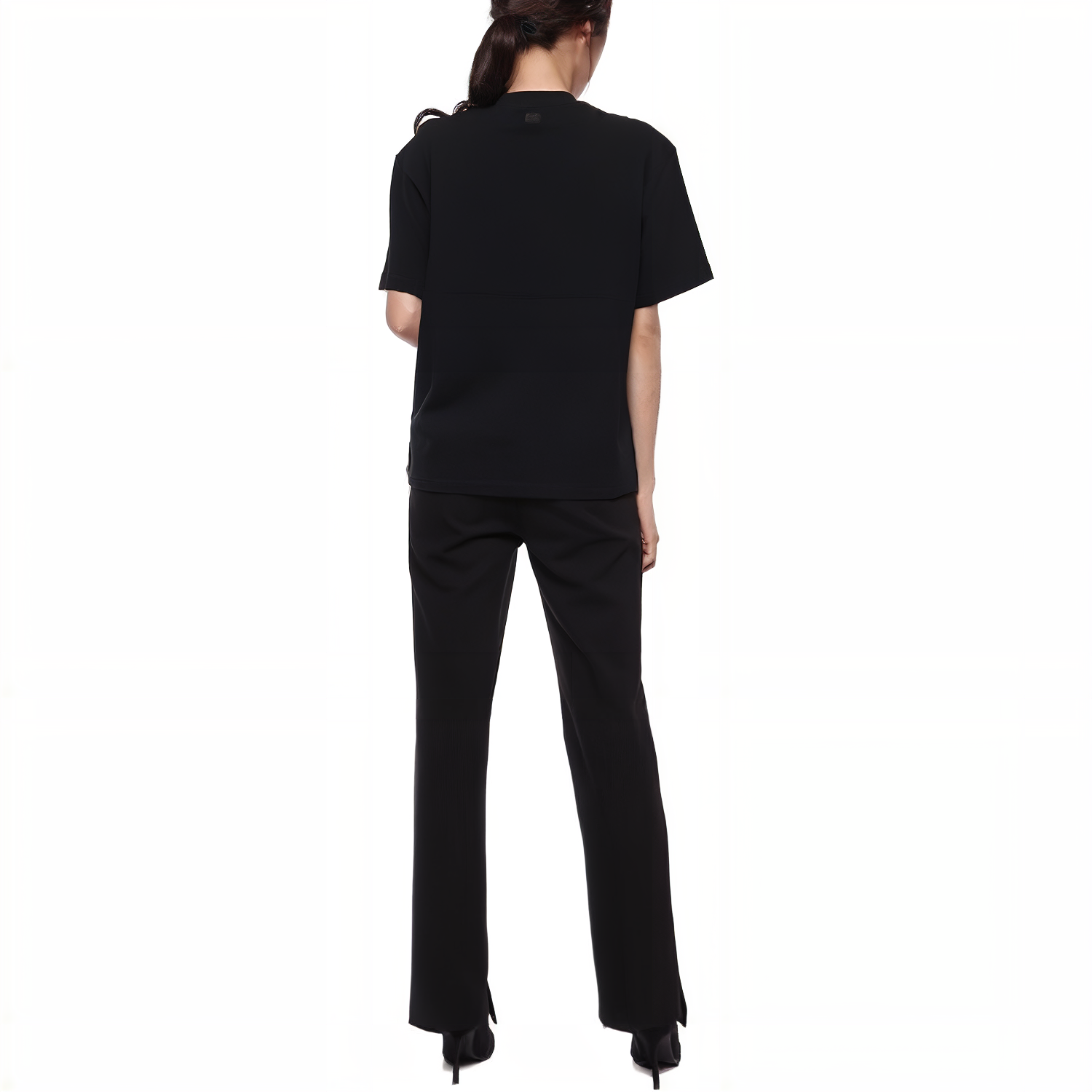 Purchase AMI Paris Unisex Baju-T Hitam Minimalis Lengan Pendek E23UTS004 726 009