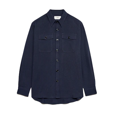 AMI Paris Unisex Solid Color Single-Breasted Shirt UJK224WV0030430