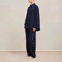 Shop AMI Paris 男女同款純色單排扣襯衫 UJK224WV0030430