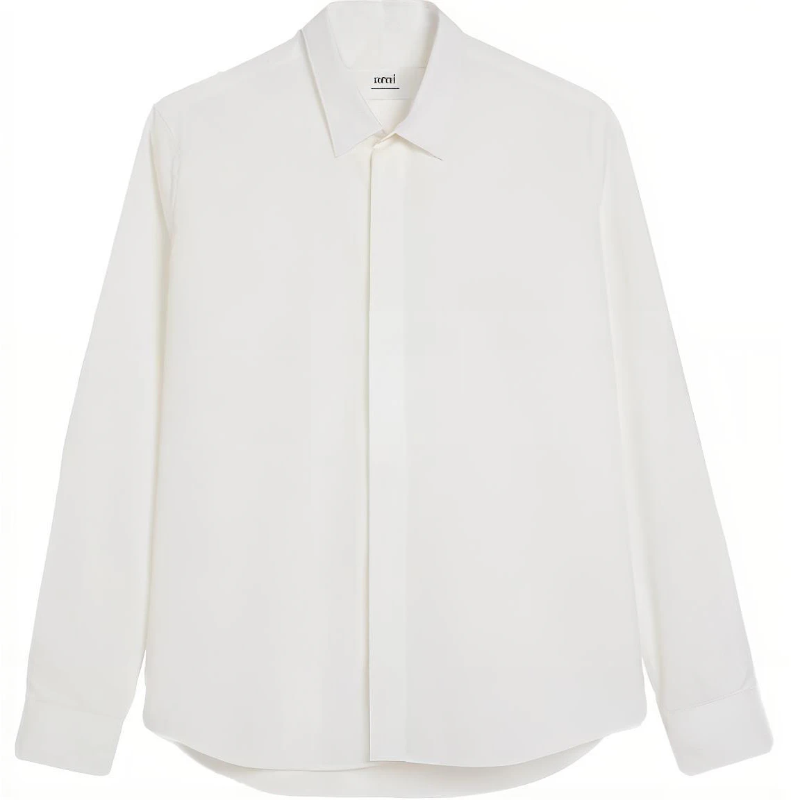 ami-paris-unisex-white-long-sleeve-button-up-shirt-with-collared-design-ush-150-co-0063-100