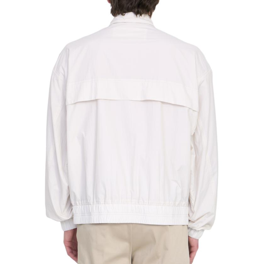 Shop AMI Paris 白色純色拉鍊夾克 長袖外套 HJK051PA000-9193