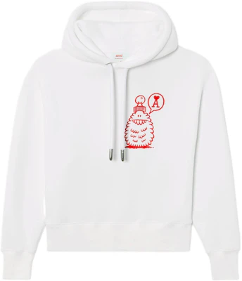 아미파리 x 케빈 라이언스 SS22 화이트 후디 두들 몬스터 로고 유니섹스. USW297749102 Buy 아미파리 x 케빈 라이언스 SS22 화이트 후디 두들 몬스터 로고 유니섹스. USW297749102