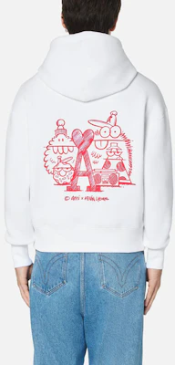 아미파리 x 케빈 라이언스 SS22 화이트 후디 두들 몬스터 로고 유니섹스. USW297749102 Purchase 아미파리 x 케빈 라이언스 SS22 화이트 후디 두들 몬스터 로고 유니섹스. USW297749102