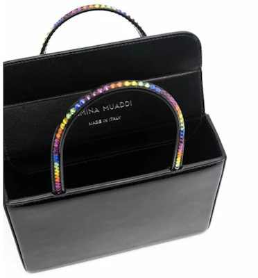 Beg Mini Amina Muaddi Gilda Bertatah Kristal Hitam Lookbook Beg Mini Amina Muaddi Gilda Bertatah Kristal Hitam