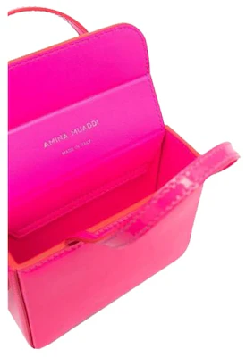 Beg Amina Muaddi Super Amini Giorgia Mini Merah Jambu Lookbook Beg Amina Muaddi Super Amini Giorgia Mini Merah Jambu