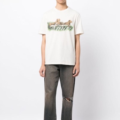 AMIRI 米色動物印花貼身短袖圓領T恤 PF23MJG001-271 Details for AMIRI 米色動物印花貼身短袖圓領T恤 PF23MJG001-271