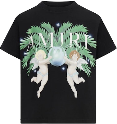 AMIRI 黑色圓領標誌短袖T恤 AMJYTE1028-001 Order AMIRI 黑色圓領標誌短袖T恤 AMJYTE1028-001