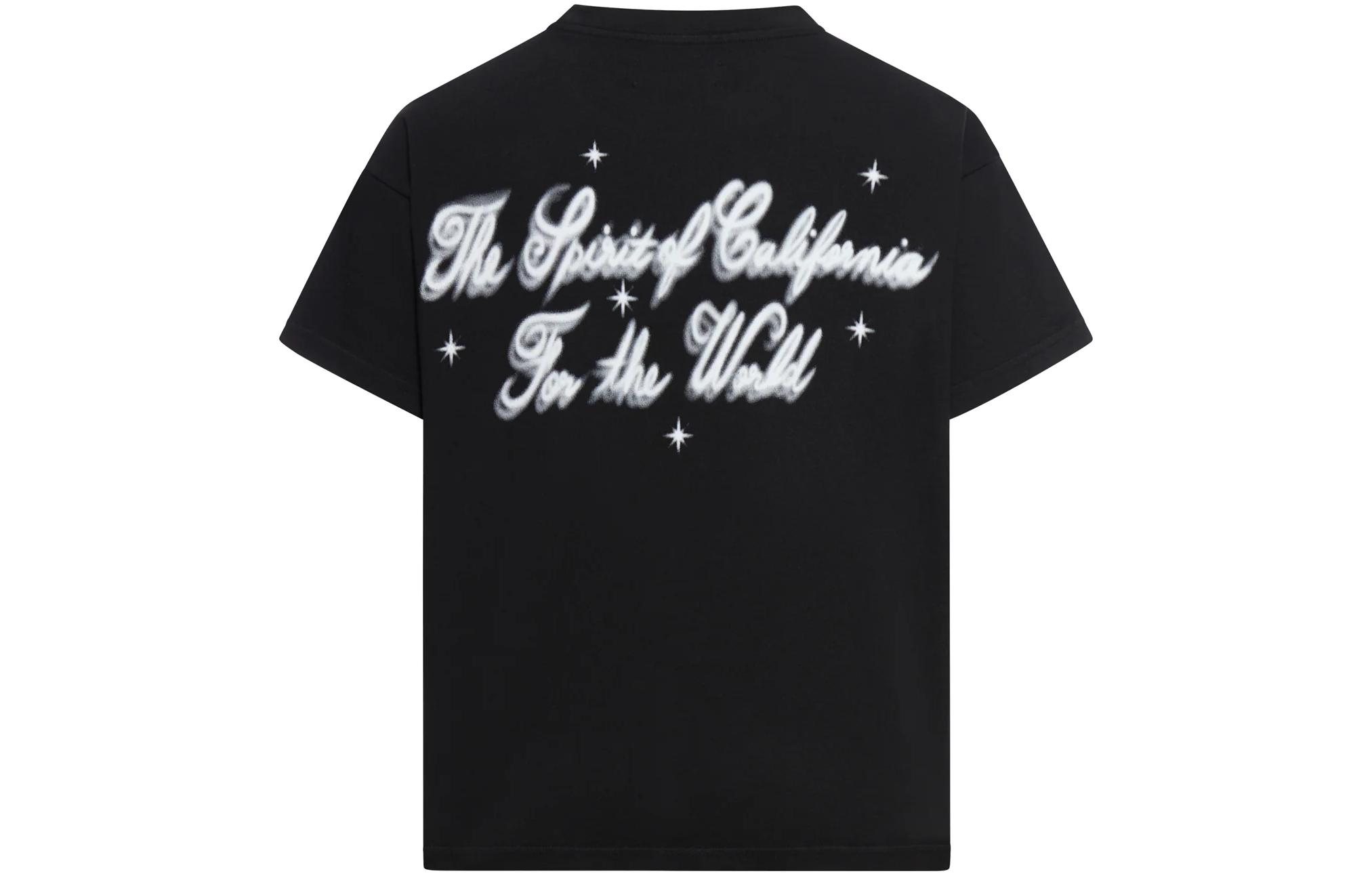 Lookbook AMIRI 黑色圓領標誌短袖T恤 AMJYTE1028-001